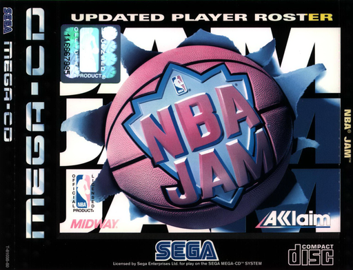 NBA Jam (Europe) Sega CD Game Cover